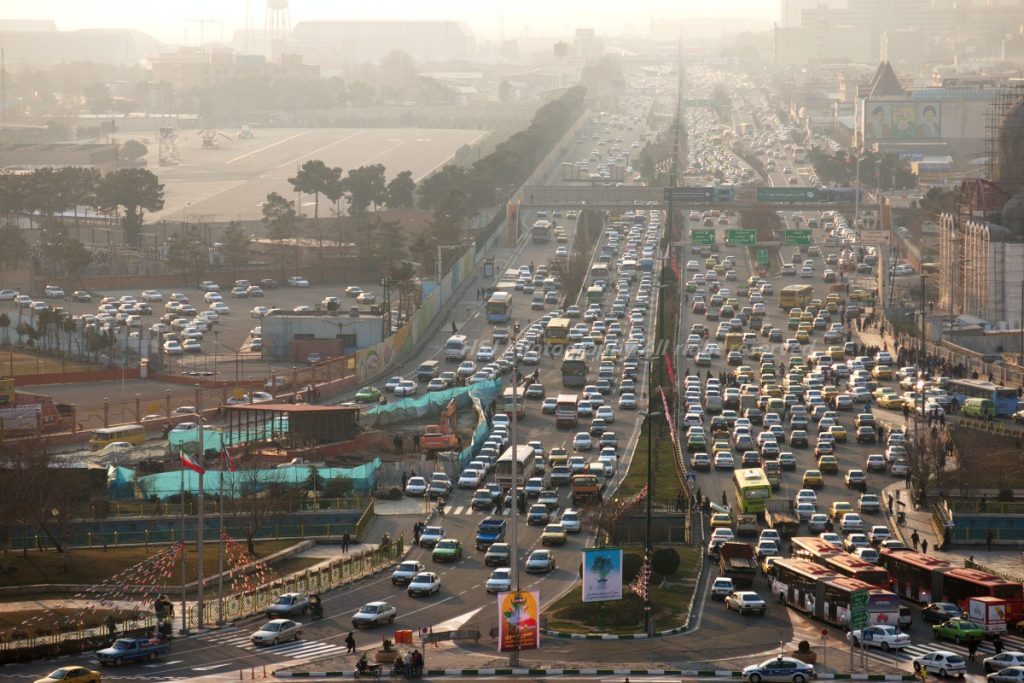 テヘランの交通渋滞